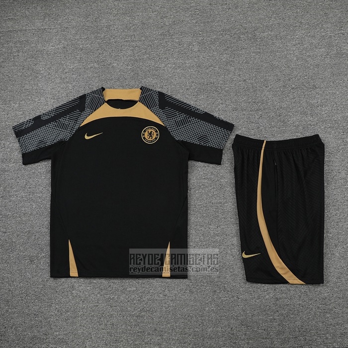 Chandal del Chelsea Manga Corta 2022-2023 Negro - Pantalon Corto
